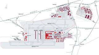 Mapa do terminal e aeroporto Berlim Brandenburg (BER)