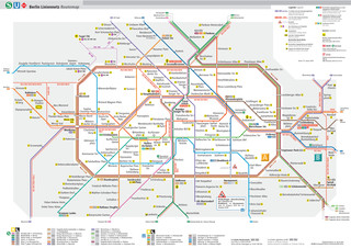 Mapa da rede BVG de metro de Berlim